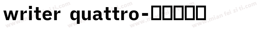 writer quattro字体转换